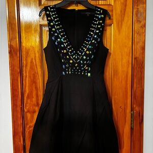 Guess Black Dress with Multicolor Jewel Accents